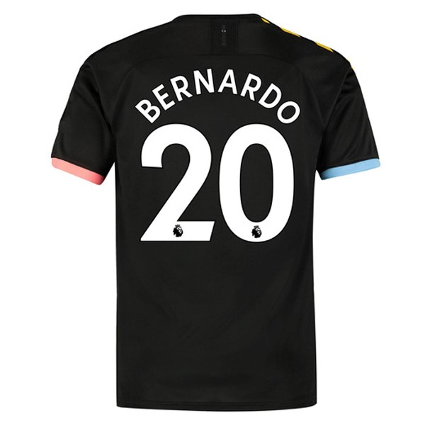 Camiseta Manchester City NO.20 Bernardo 2ª Kit 2019 2020 Negro